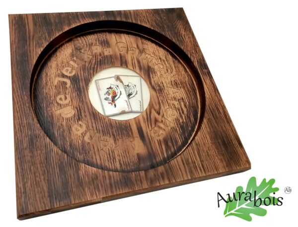 Piste jeu de dés Joker chêne