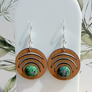 Boucles d’oreilles Seventy Rubis Zoïsite