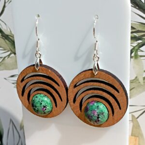 Boucles d’oreilles Seventy Rubis Zoïsite