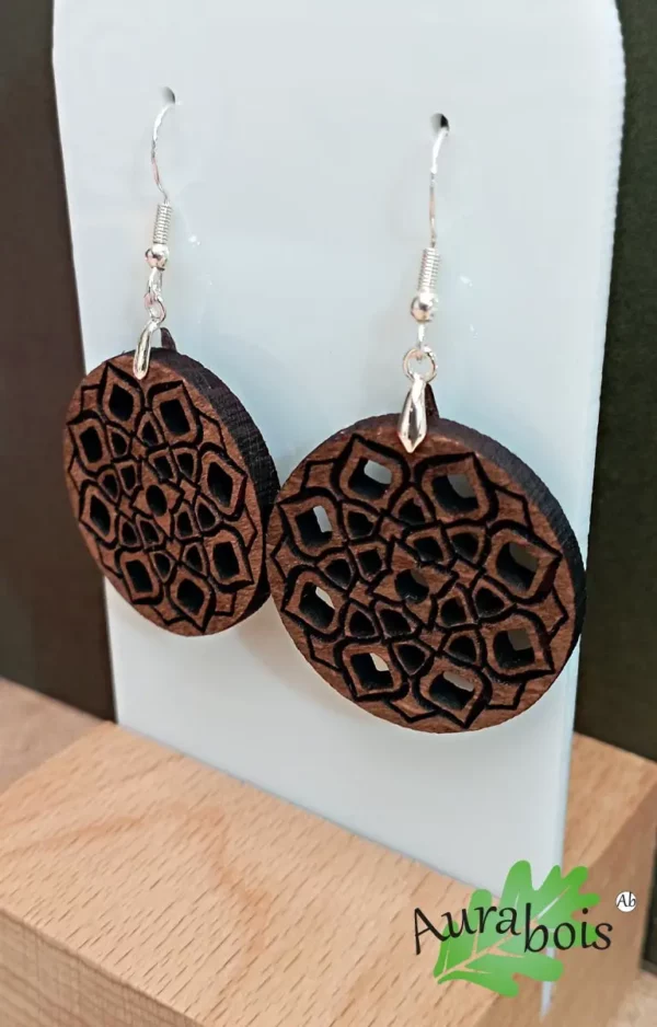 Boucles d'oreilles Mandala orme – Image 2
