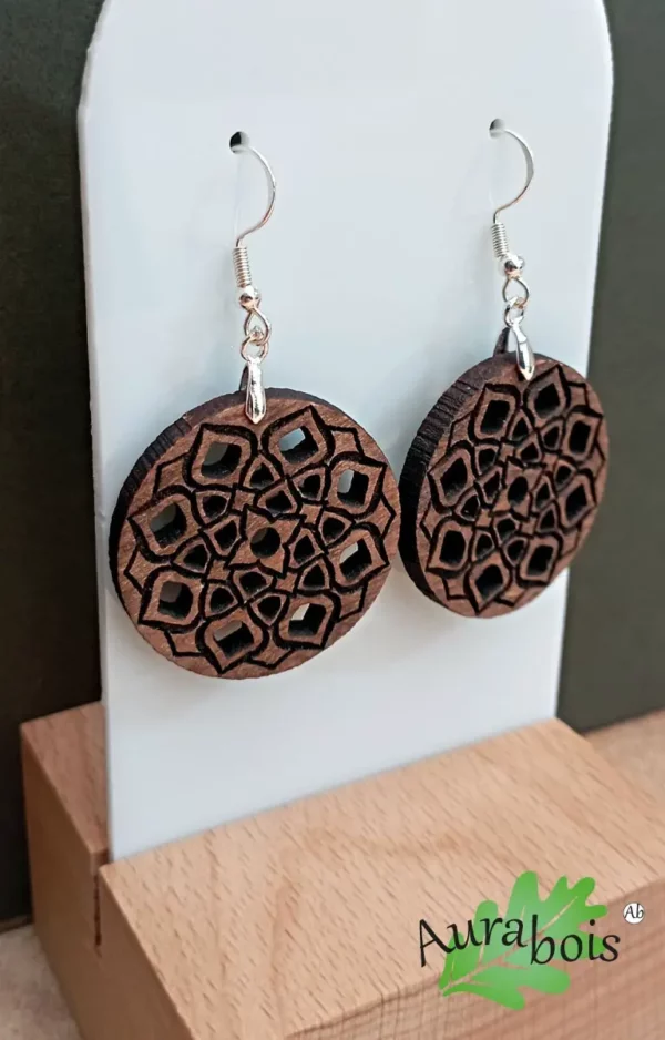 Boucles d'oreilles Mandala orme – Image 3