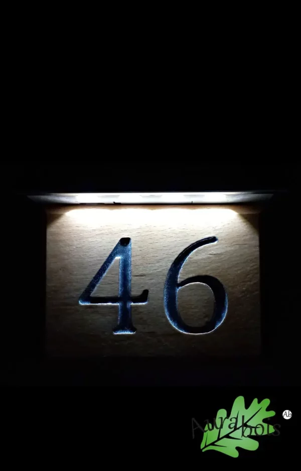 Numéro de maison Led (46) personnalisable – Image 2