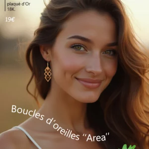 Boucles d’oreilles Area hêtre