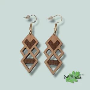Boucles d’oreilles Area hêtre