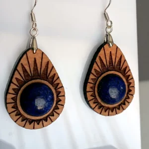 Boucles d’oreilles Avocat Lapis Lazuli