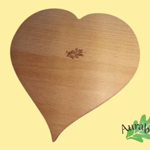Dessous de plat cœur petit modèle « Maman d’amour » – Gravure laser – Bois de hêtre