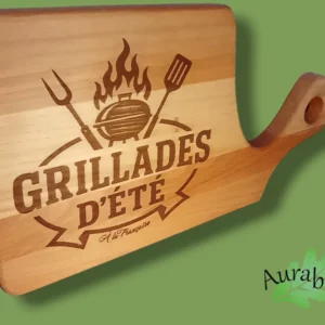 Planche à découper « Grillades d’été » – Bois massif