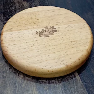 Dessous de plat en hêtre massif – Calendrier Maya gravé au laser